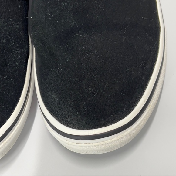 VANS black and Gray  Flames US 6 Juniors slip On Sneaker Shoe - Picture 10 of 14